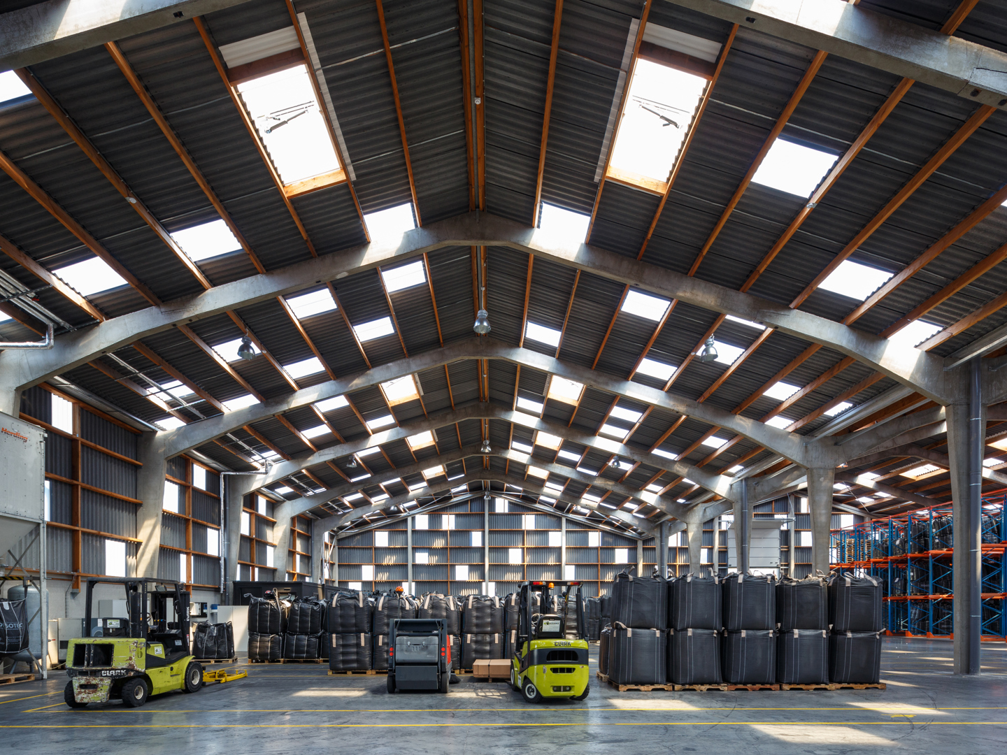 Industrial grey fibre cement cladding euronit